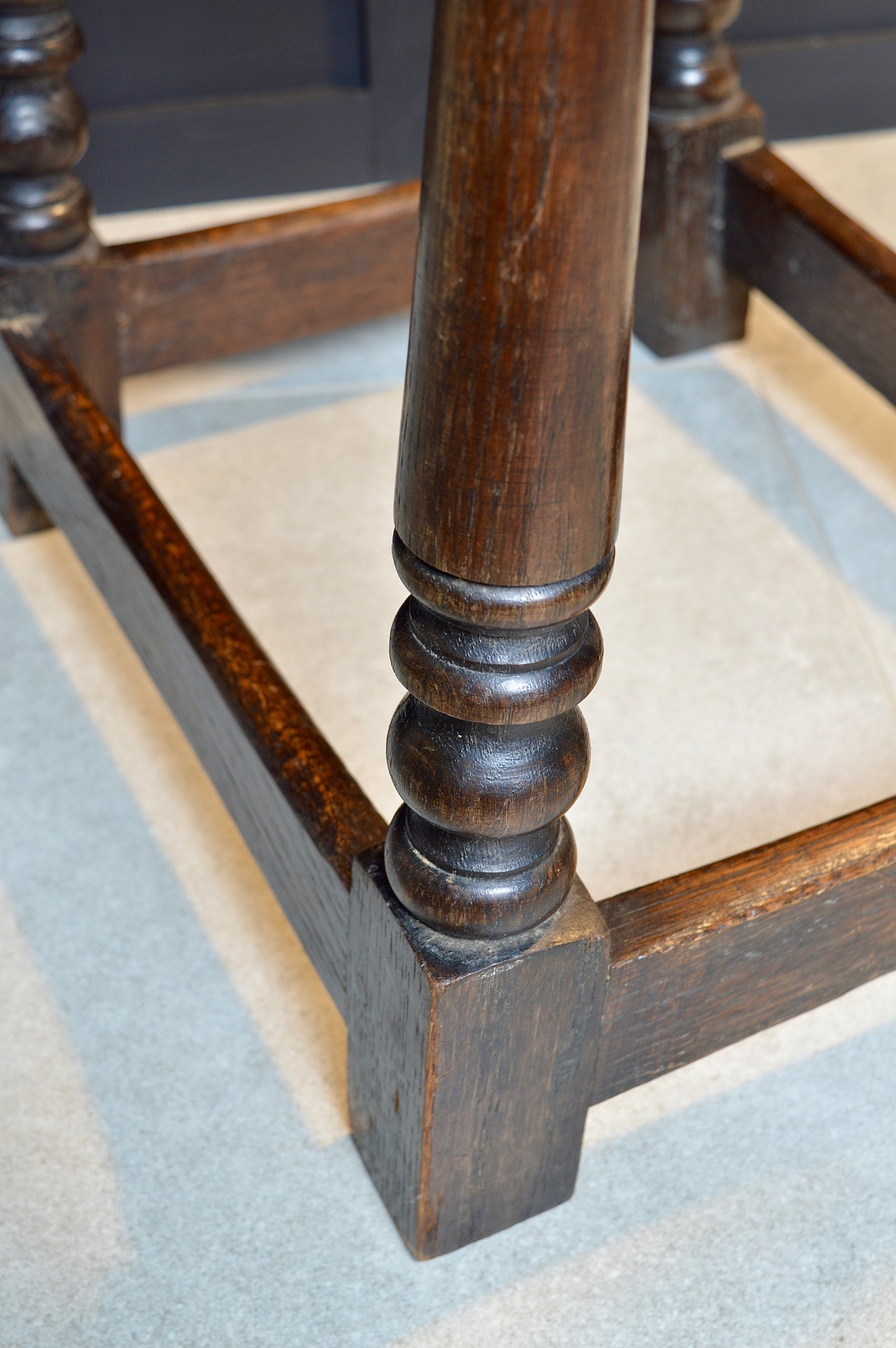 Early 20th century oak stool
