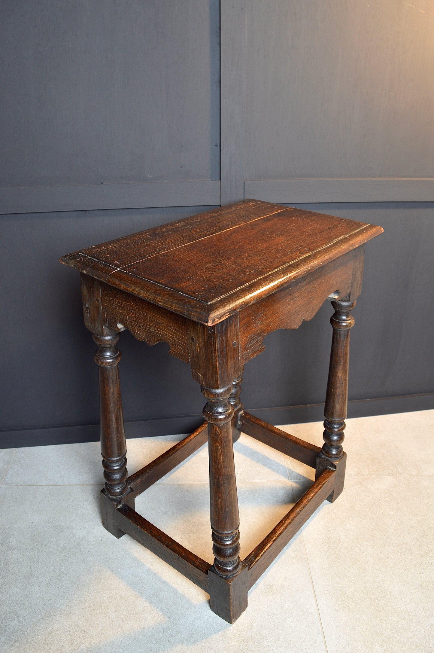 Early 20th century oak stool