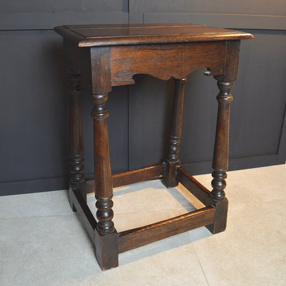 Early 20th century oak stool