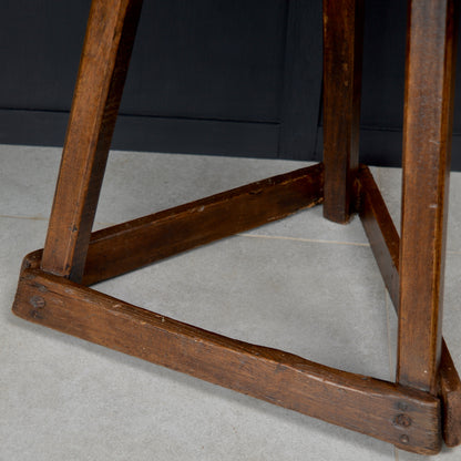 19th century wooden jewellers stool