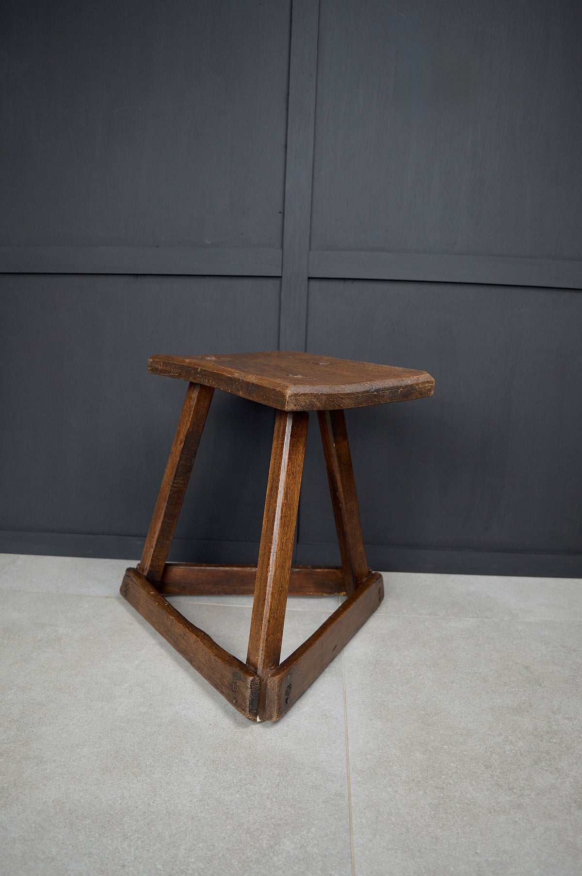 19th century wooden jewellers stool