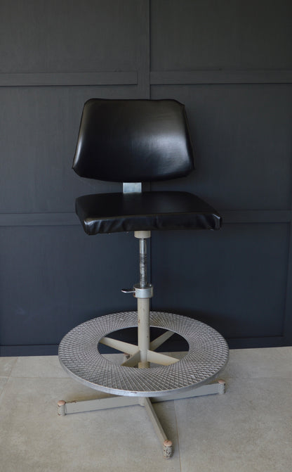 Vintage industrial machinists chair