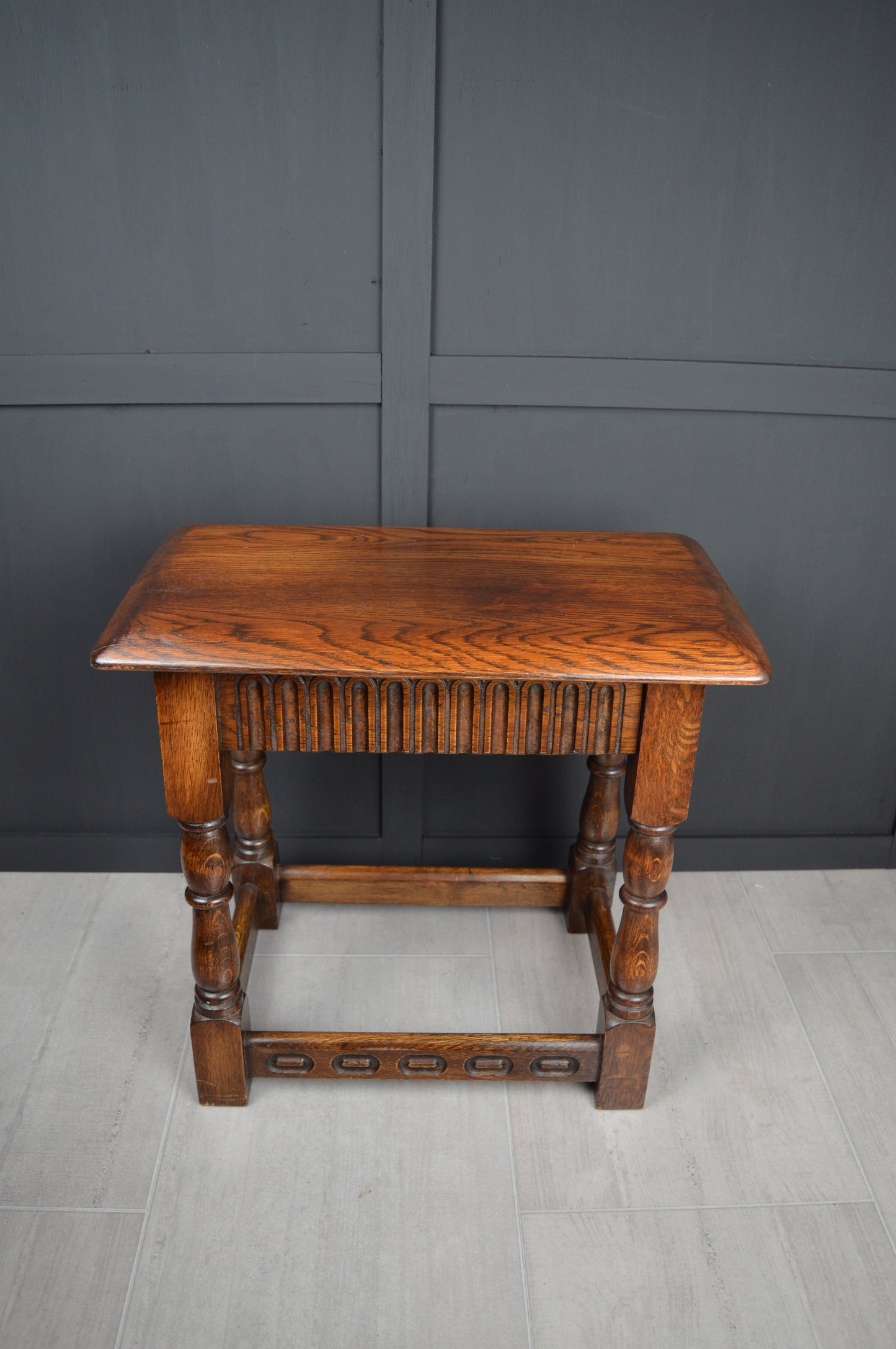 Early 20th century oak stool