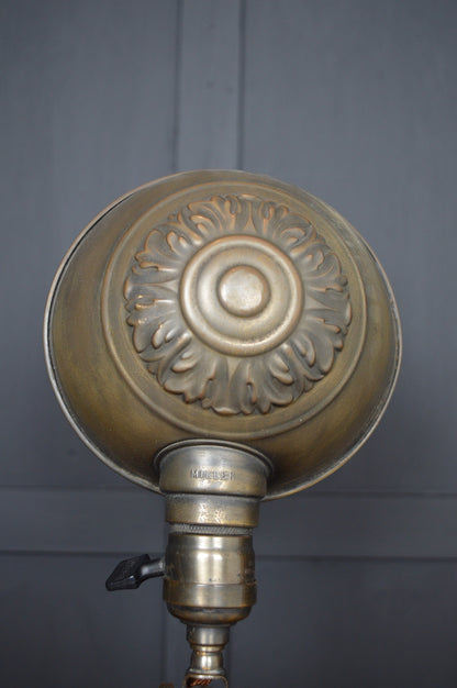 Early 20th century Miller brass desk lamp