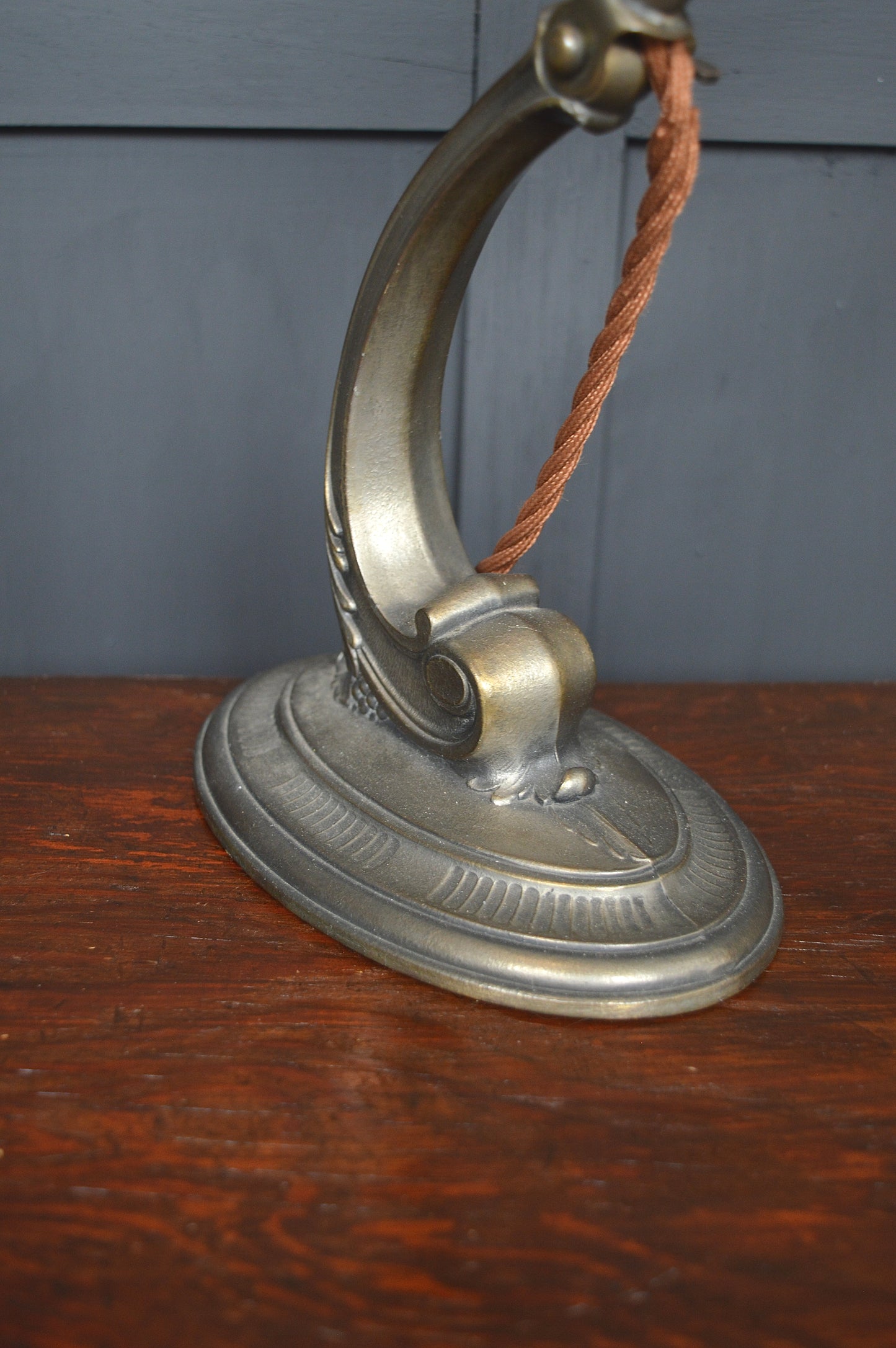 Early 20th century Miller brass desk lamp