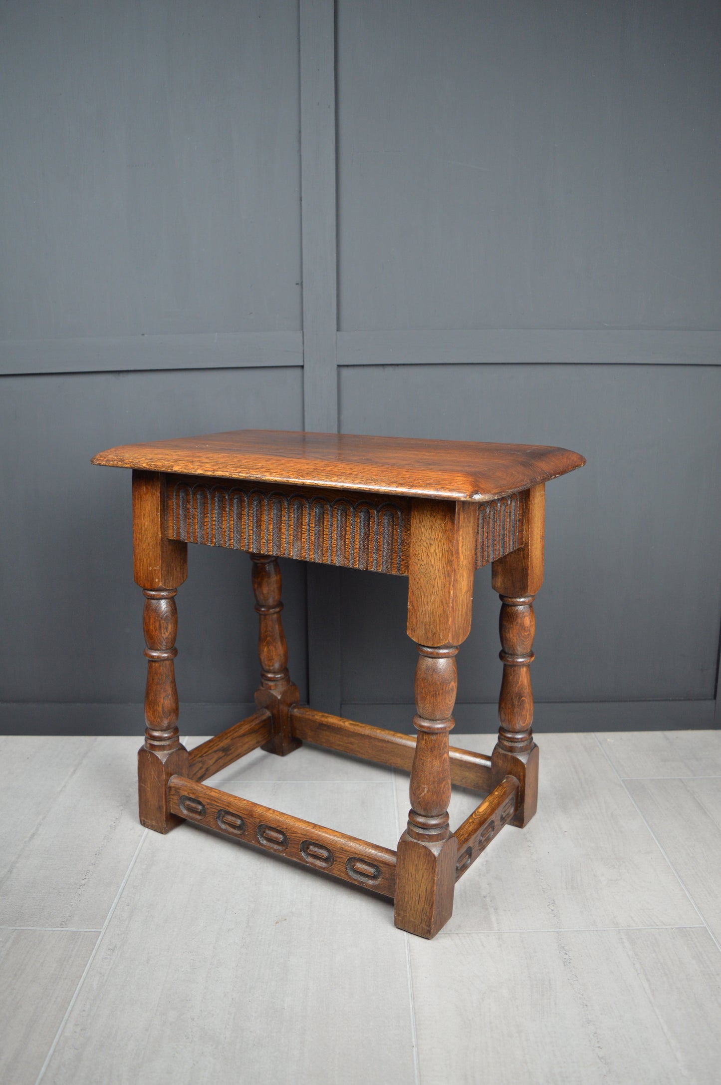 Early 20th century oak stool