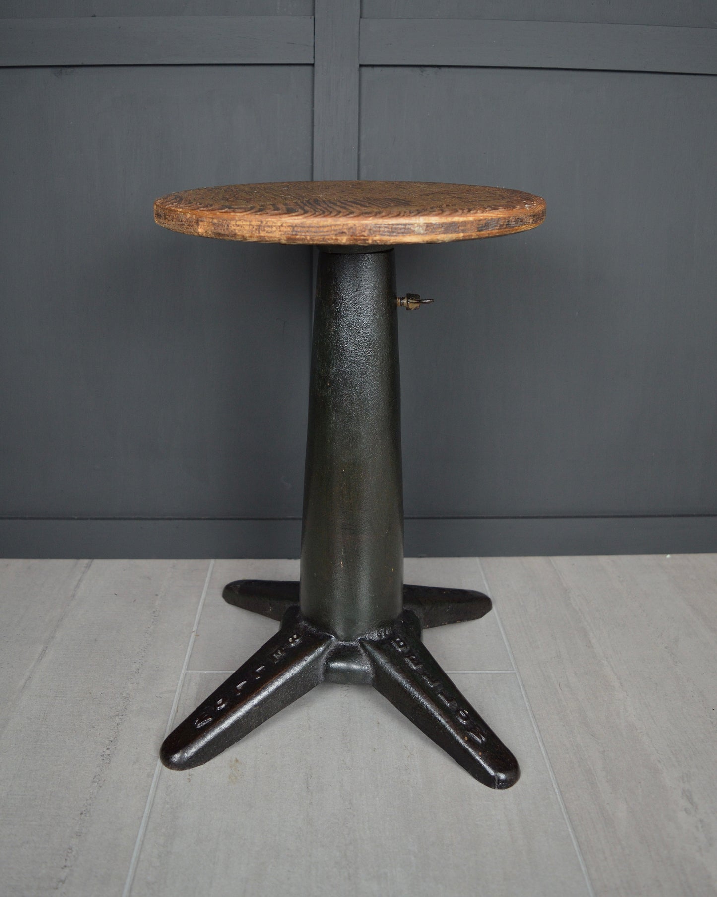 Bellow industrial cast iron stool