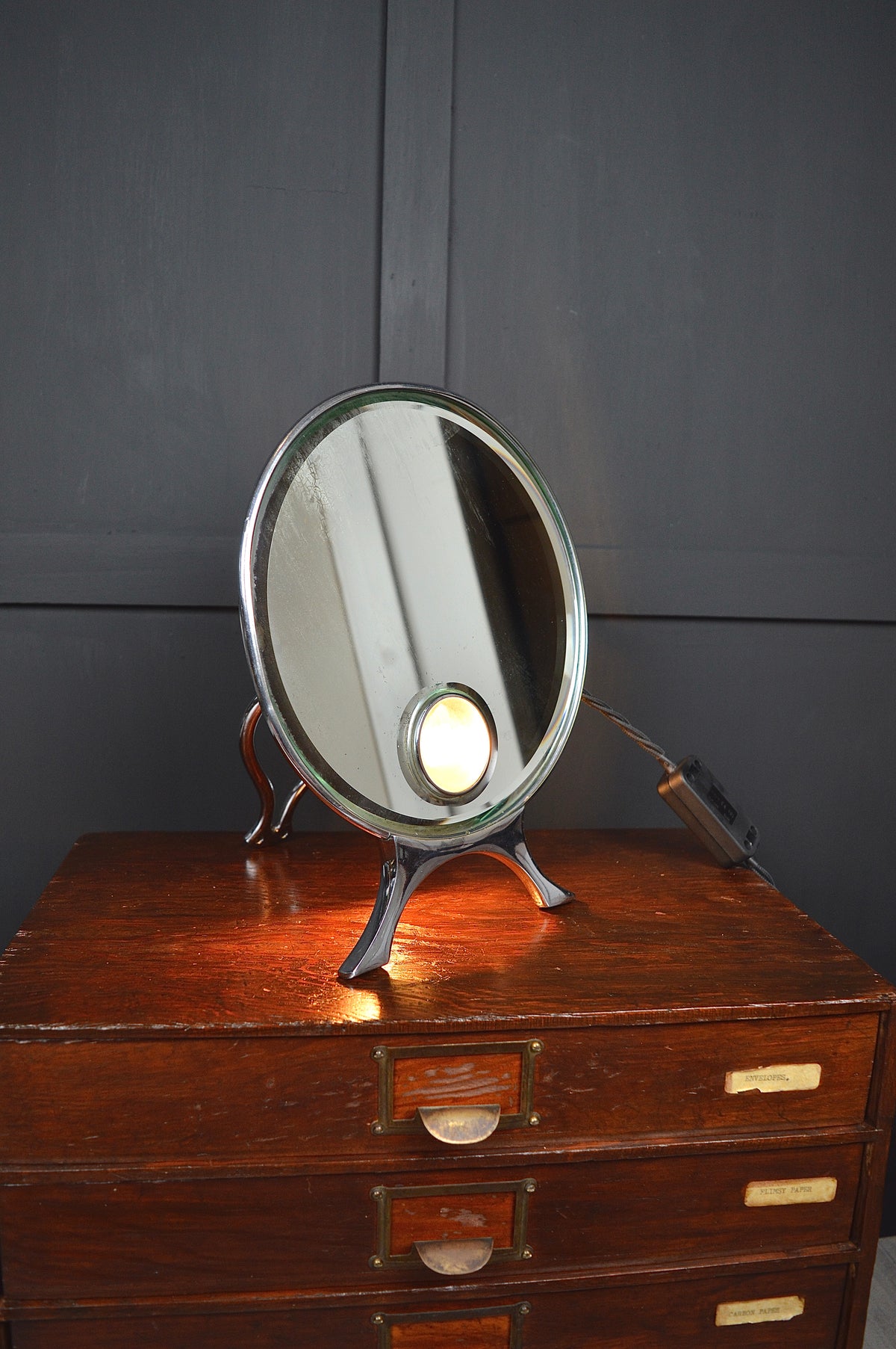 Art deco shaving mirror