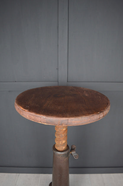 1920s singer cast iron industrial stool