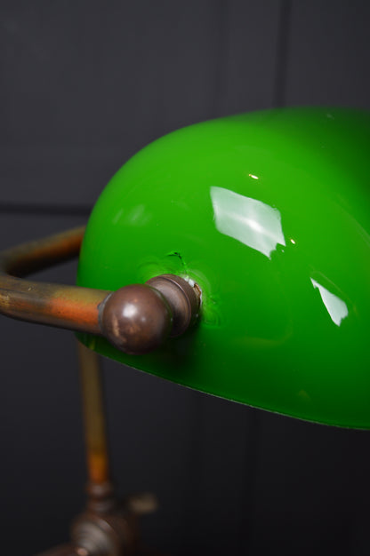 Early 20th century bankers desk Lamp