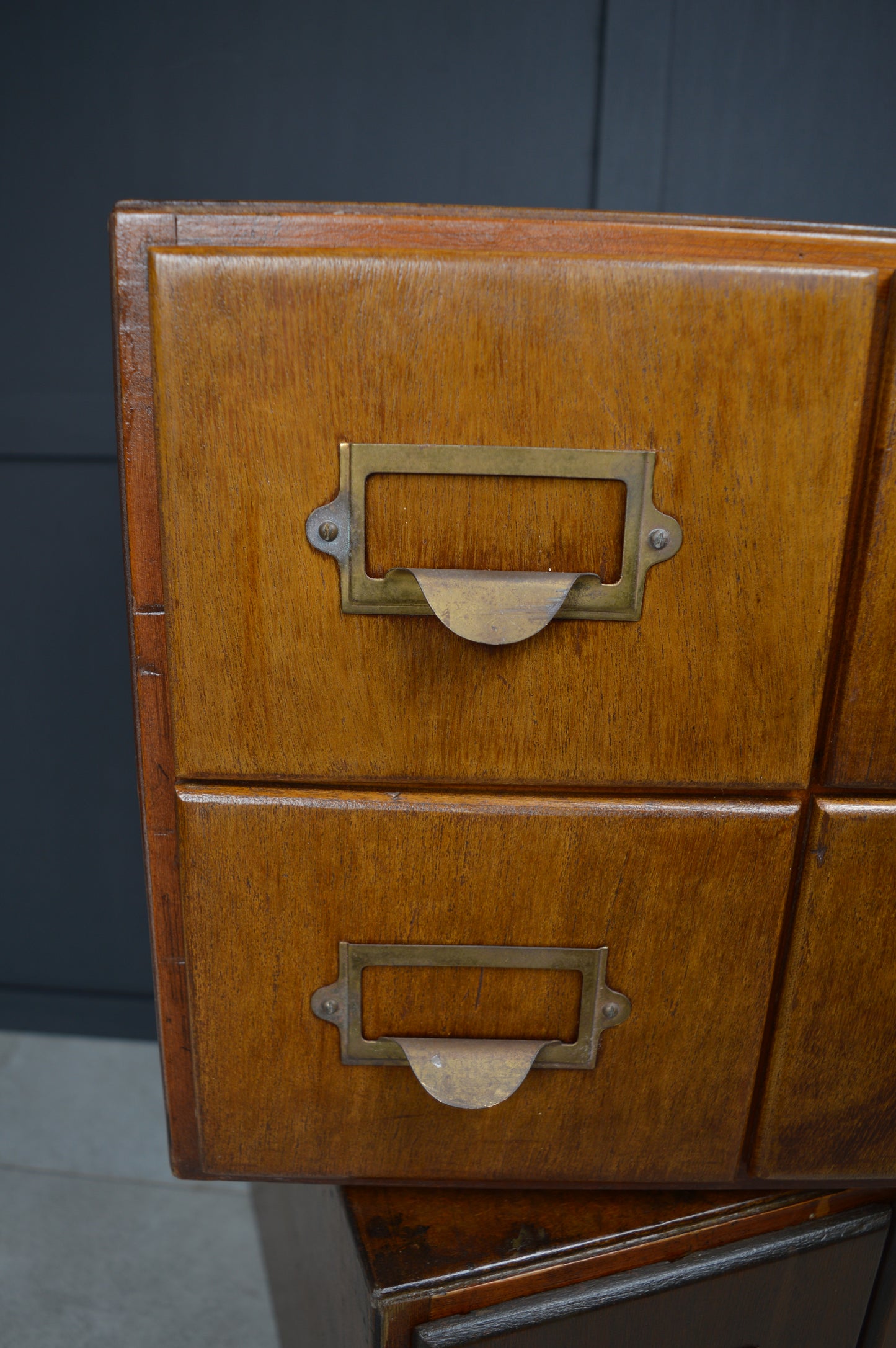 Early 20th century 4 drawer index cabinet