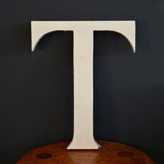 Vintage Wooden letter ‘T’