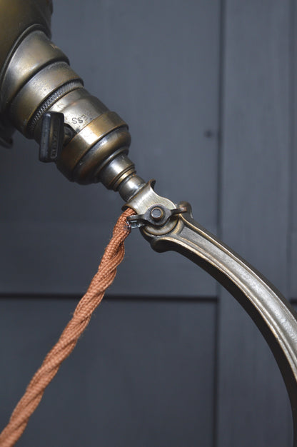 Early 20th century Miller brass desk lamp