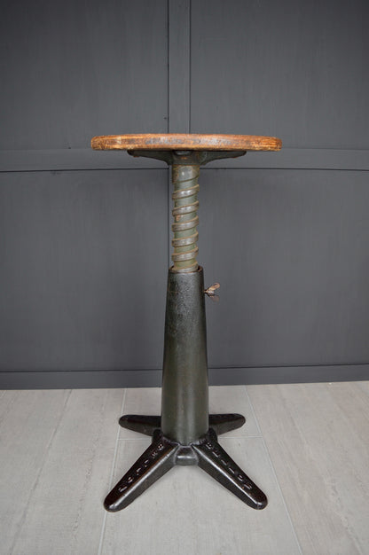 Bellow industrial cast iron stool