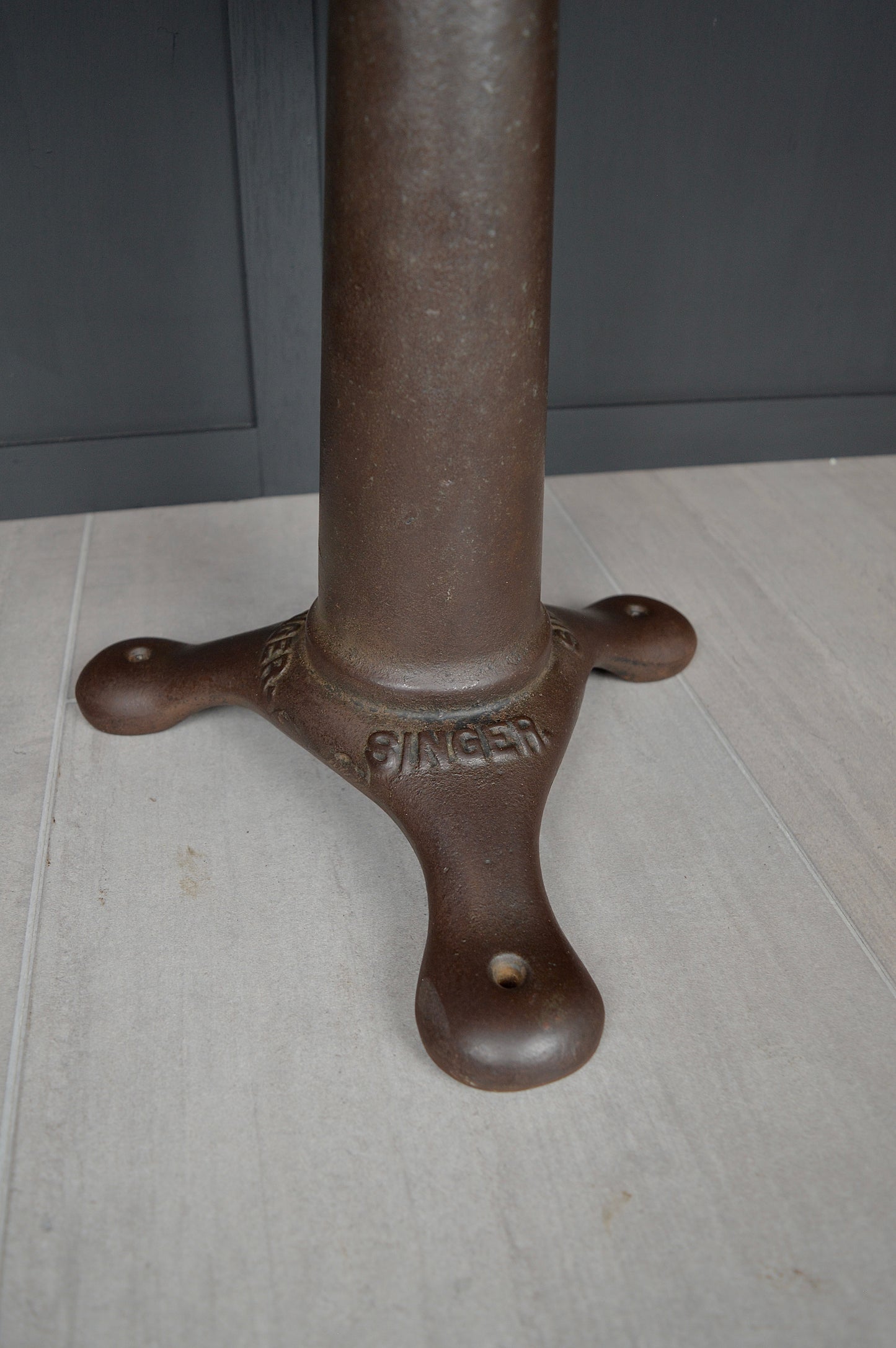 1920s singer cast iron industrial stool