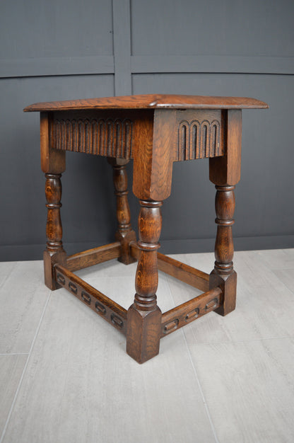 Early 20th century oak stool