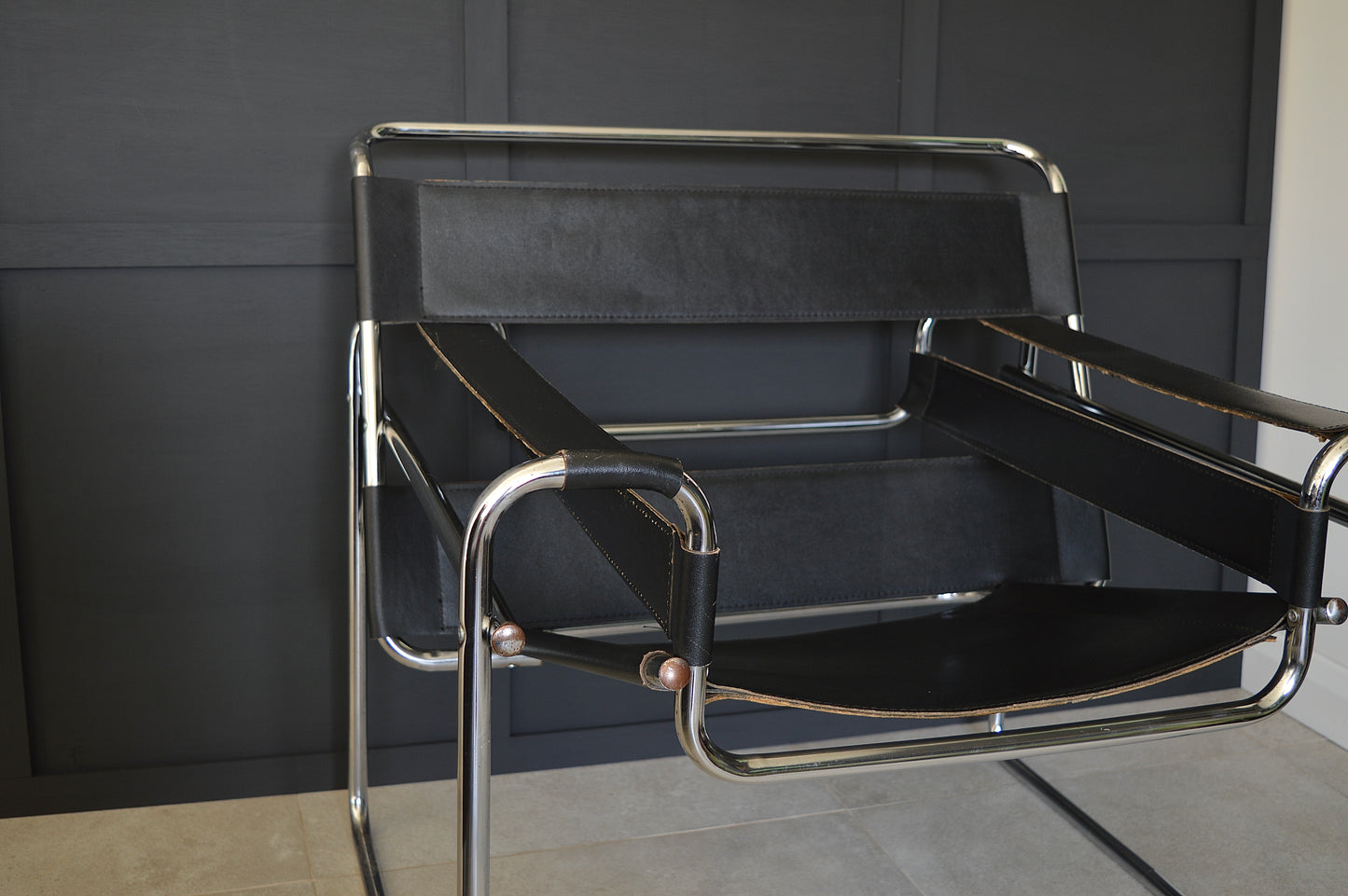 Vintage leather Wassily B3 chair