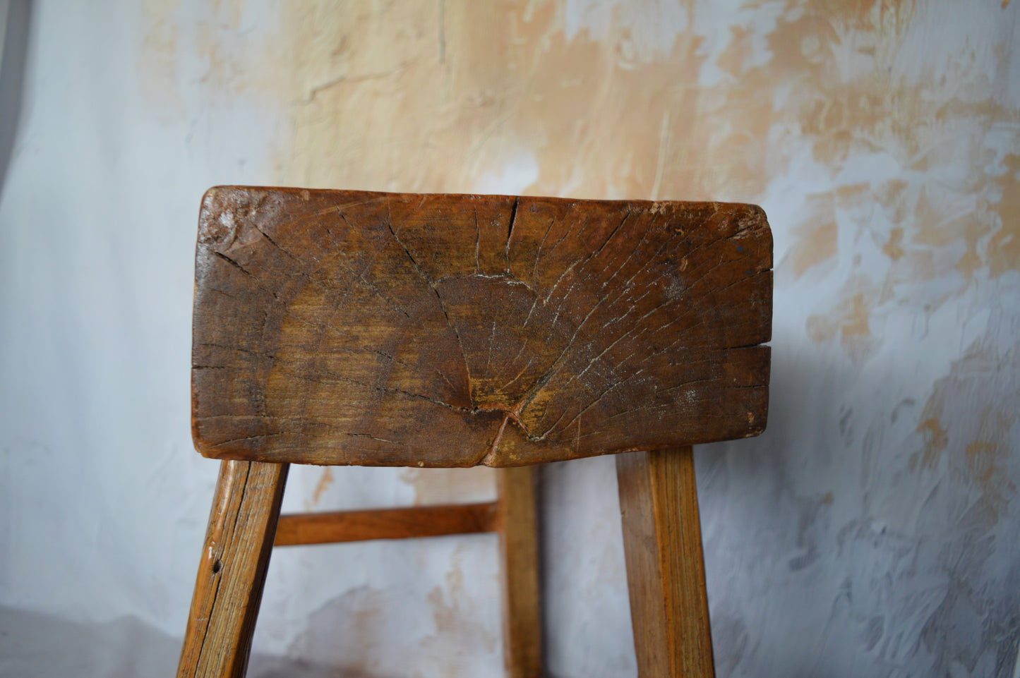 19th century oak stool