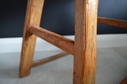 19th century oak stool