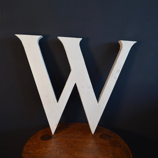 Wooden letter ‘W’