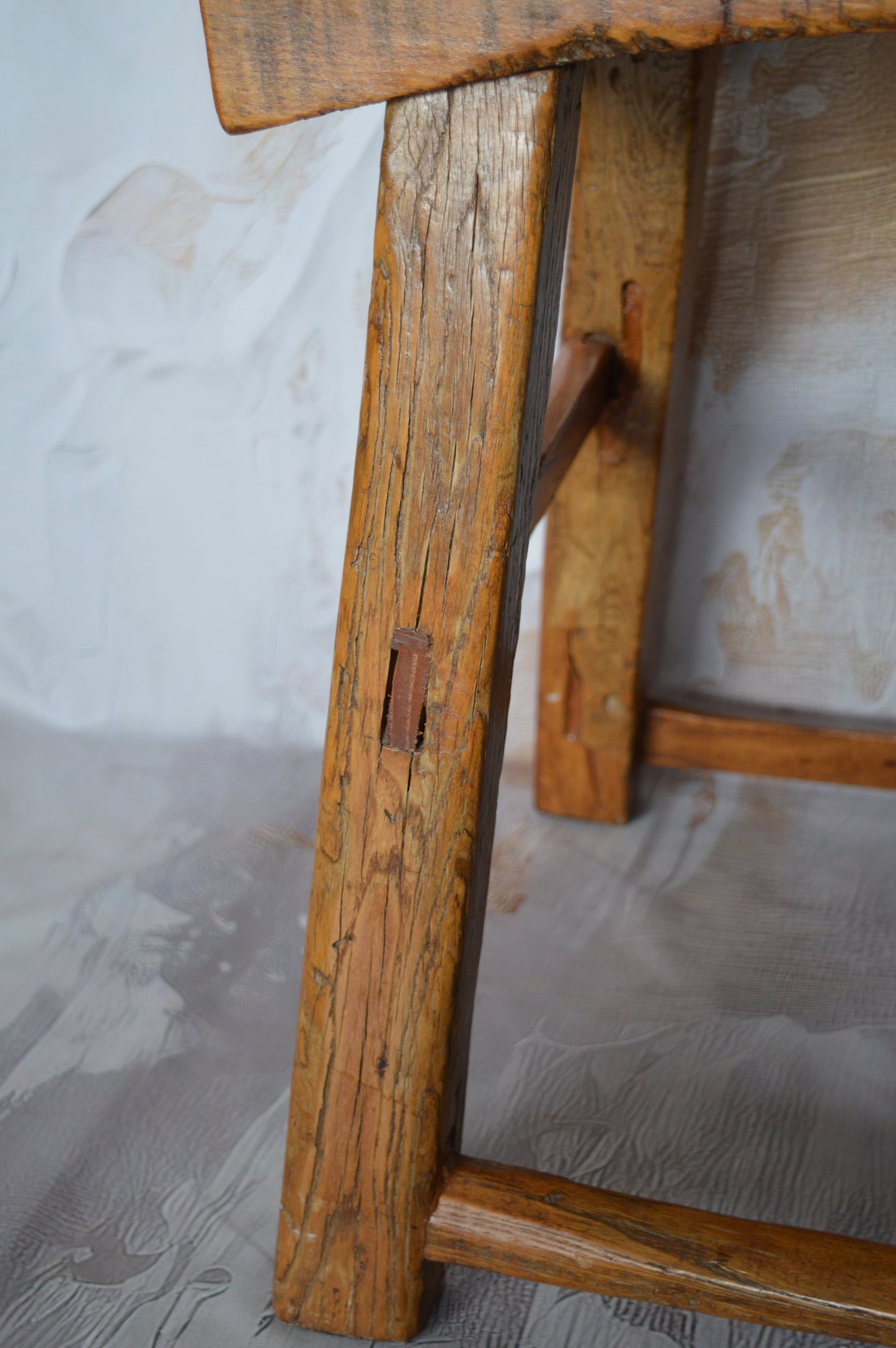 19th century oak stool