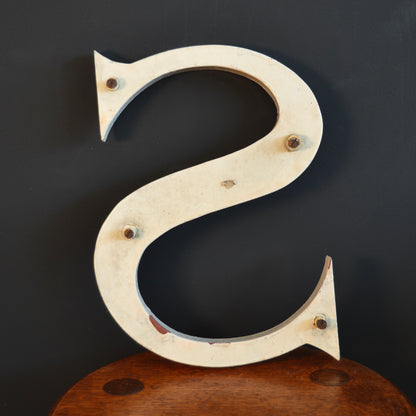 Vintage Wooden letter ‘S’
