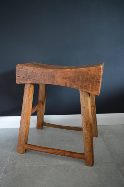 19th century oak stool
