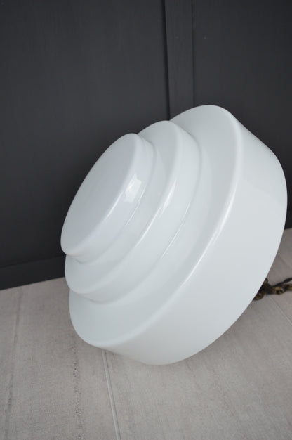 Art Deco Opaline glass pendant light