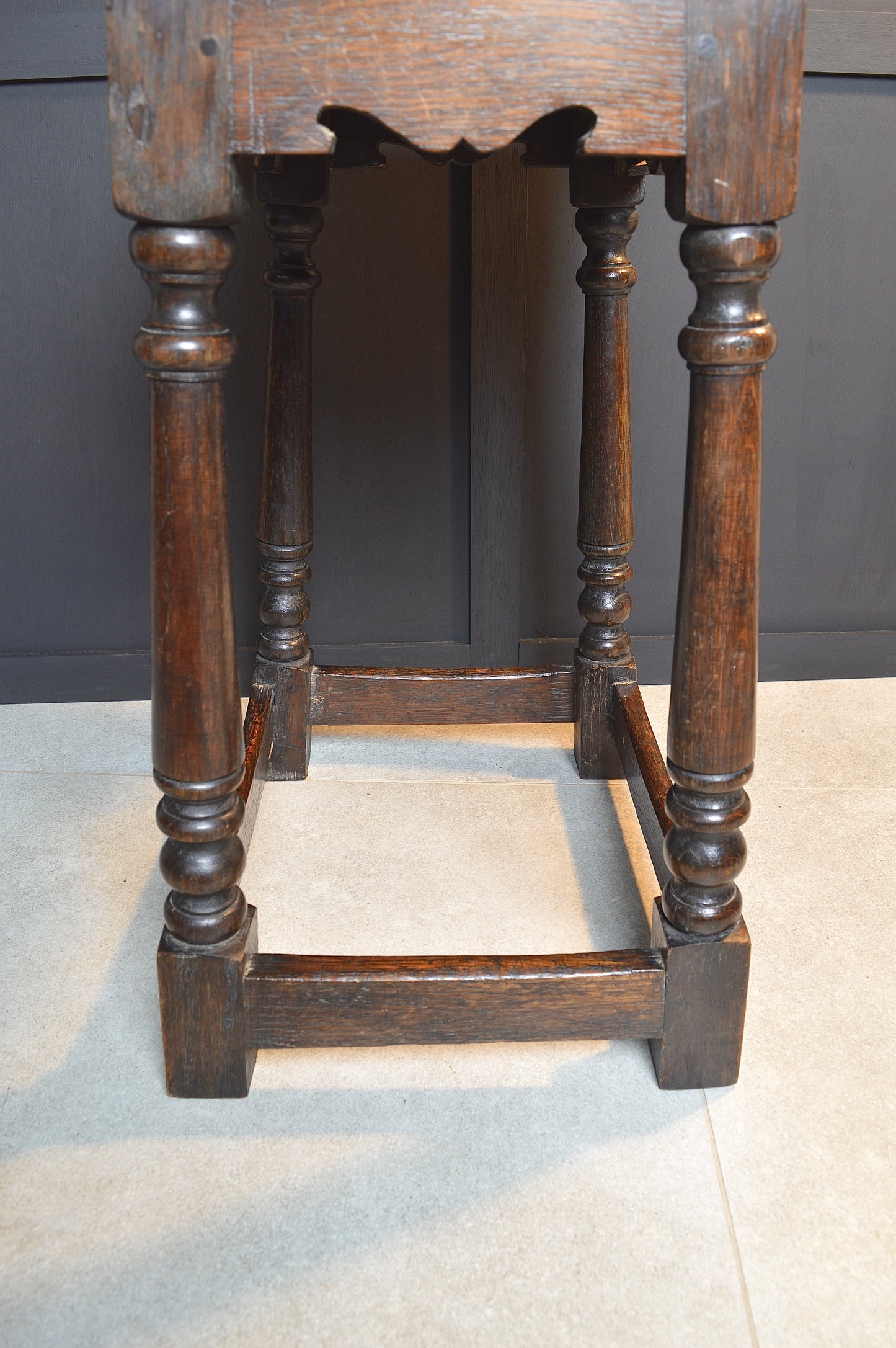 Early 20th century oak stool