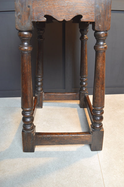 Early 20th century oak stool