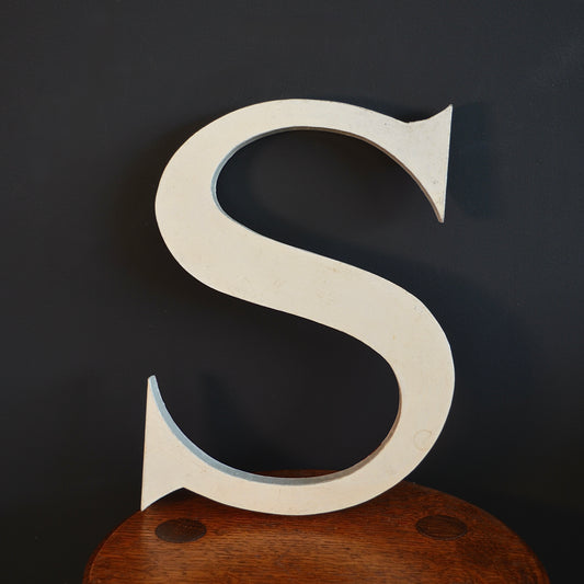 Vintage Wooden letter ‘S’