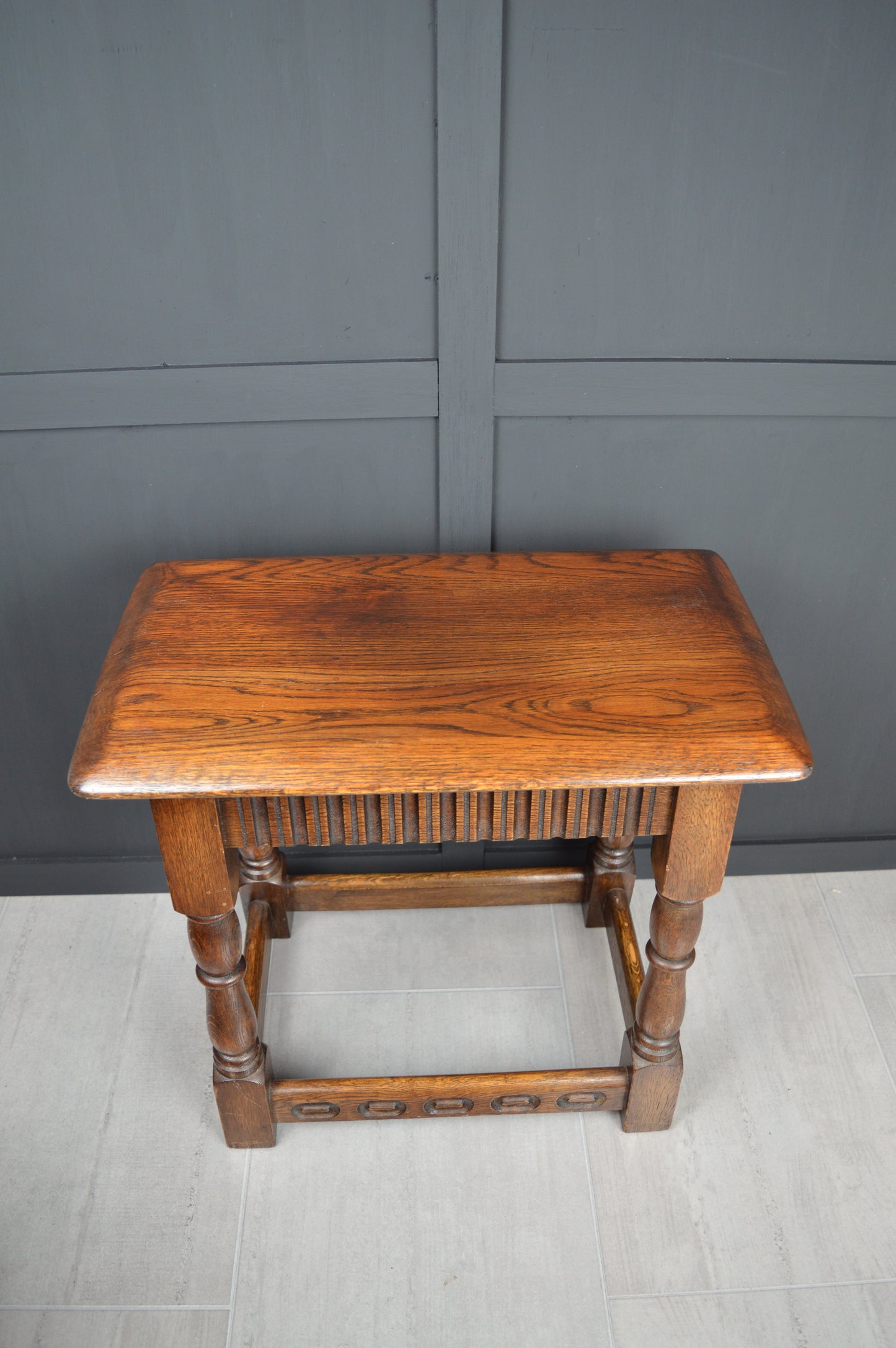 Early 20th century oak stool