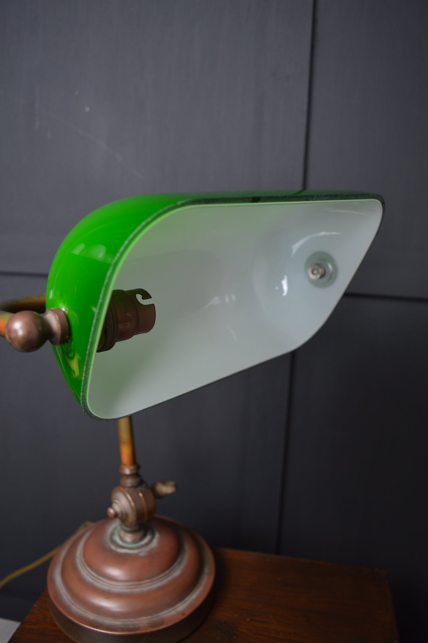 Early 20th century bankers desk Lamp
