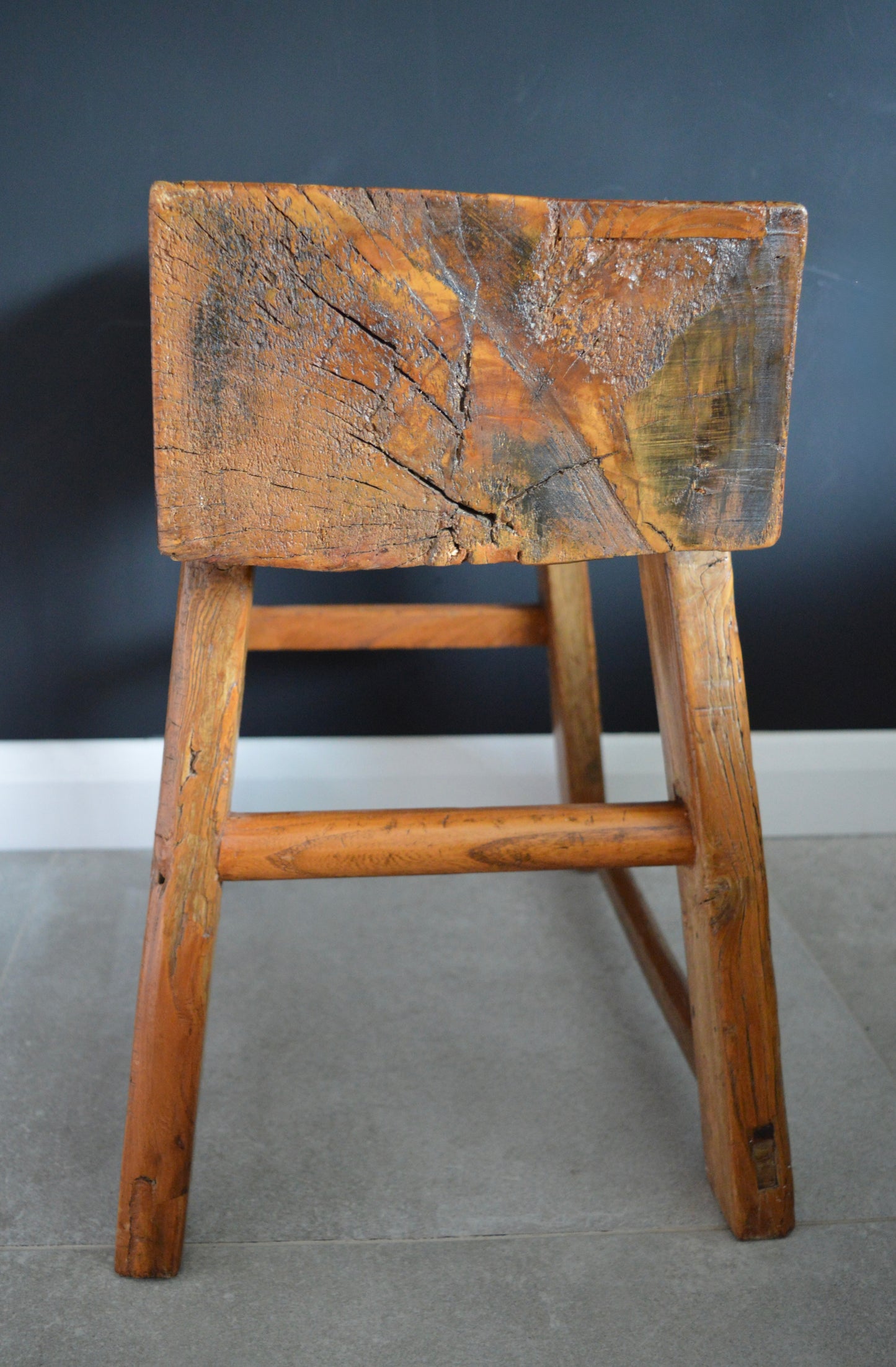 19th century oak stool