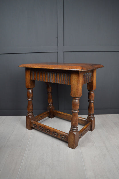 Early 20th century oak stool