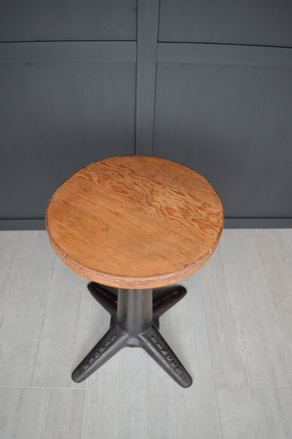 Singer cast iron industrial stool