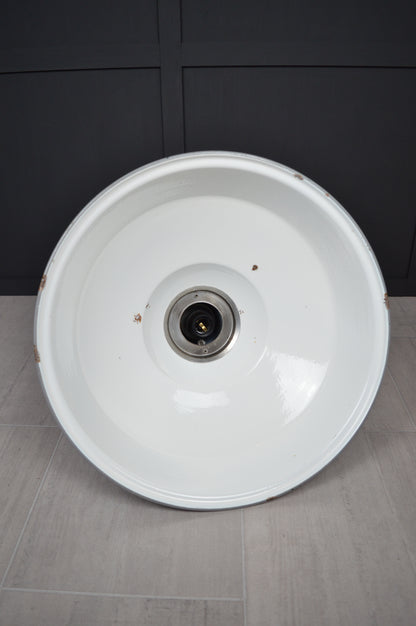Vintage XL Benjamin industrial enamel lights