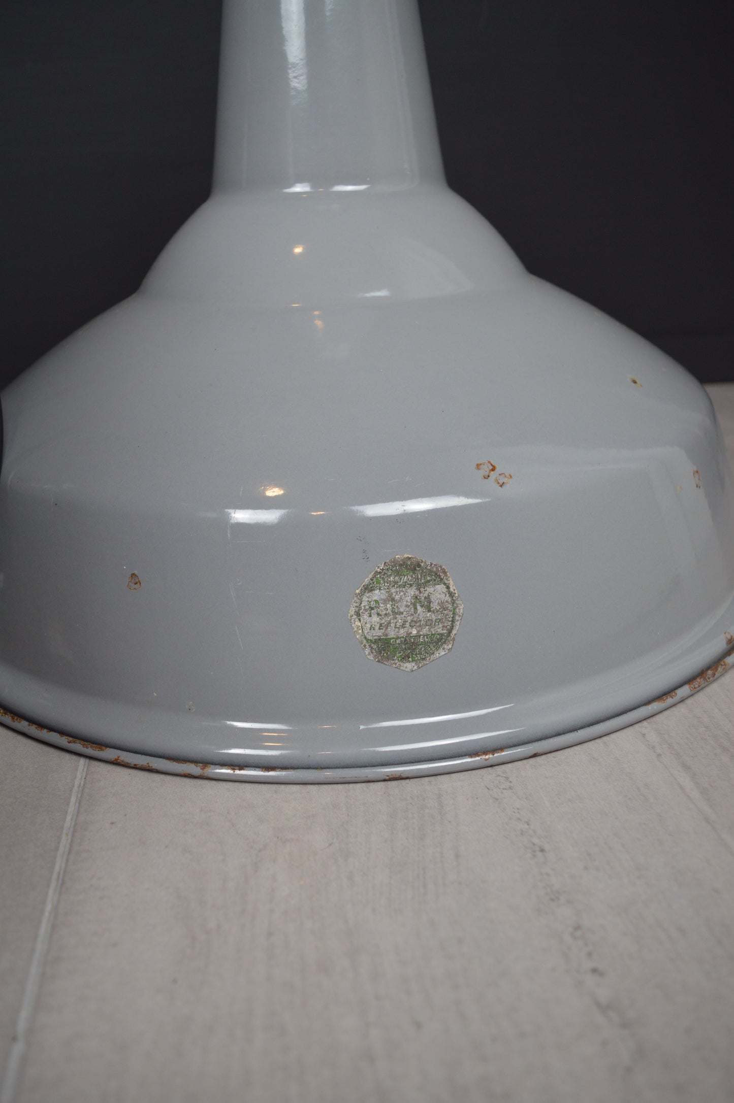 Vintage XL Benjamin industrial enamel lights