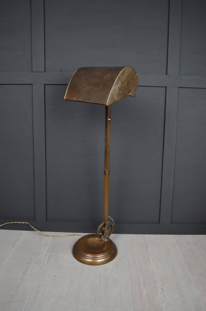1920s GEC Copper bankers lamp