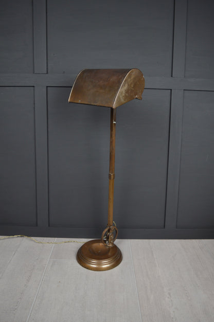 1920s GEC Copper bankers lamp