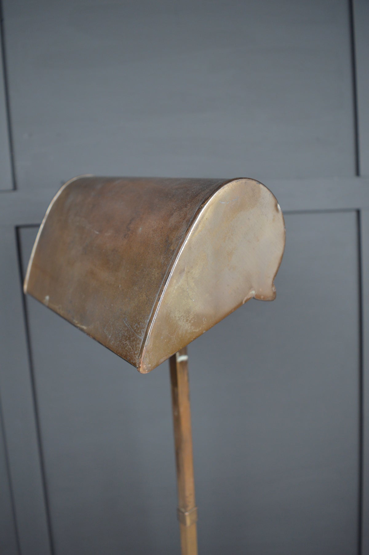 1920s GEC Copper bankers lamp