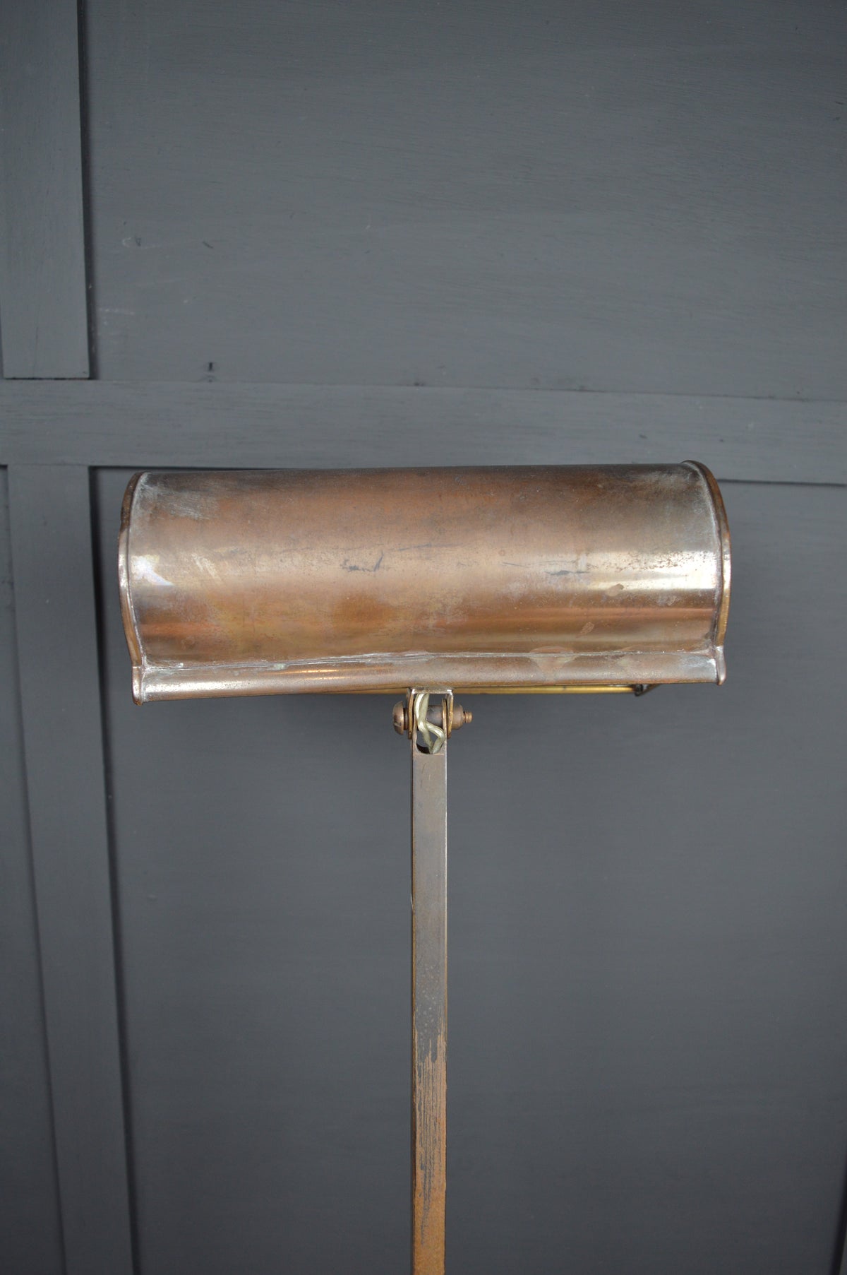 1920s GEC Copper bankers lamp