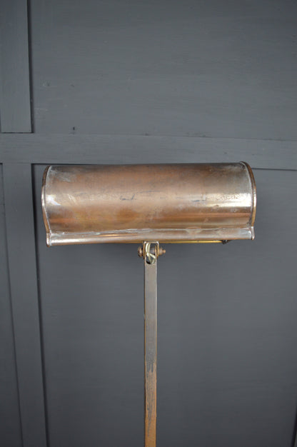 1920s GEC Copper bankers lamp