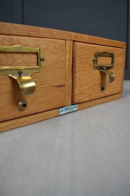1930s Library index drawers by Libraco London