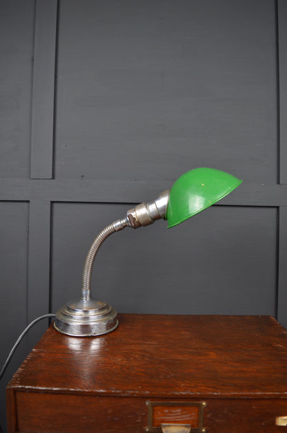 1930s chrome gooseneck lamp