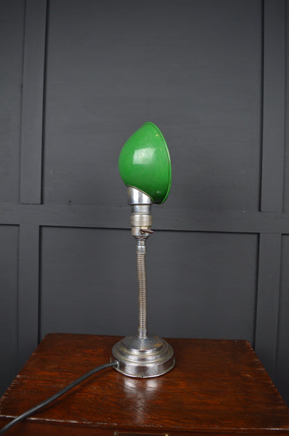1930s chrome gooseneck lamp