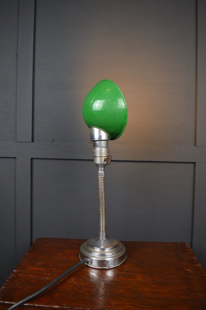 1930s chrome gooseneck lamp