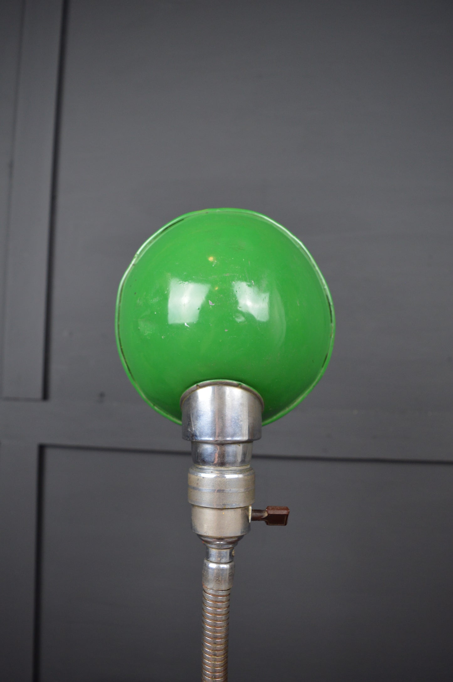 1930s chrome gooseneck lamp
