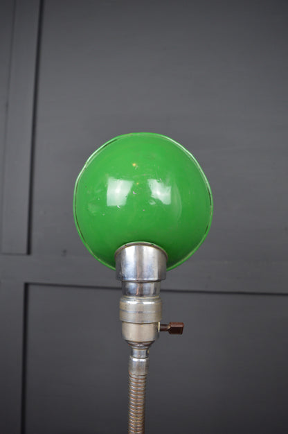 1930s chrome gooseneck lamp