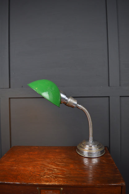 1930s chrome gooseneck lamp